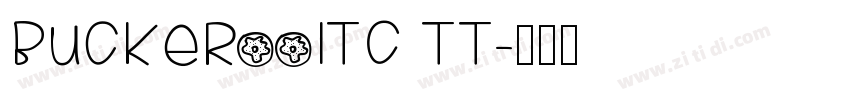 BuckerooITC TT字体转换